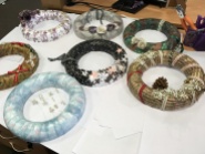 Collection of crafters' wreaths